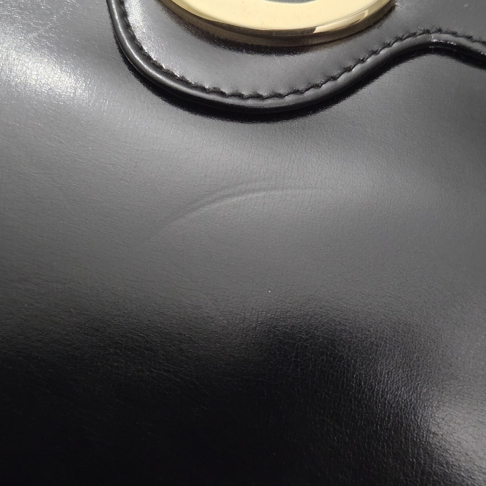 RARE AUTHENTIC VINTAGE GUCCI GLOSSY LEATHER CLUTCH BAG - Picture 14 of 15